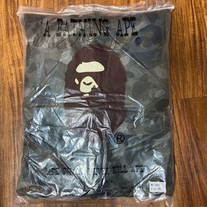 Large Black Camo Bape Hoodie